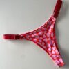 COLALESS DE LYCRA- CORAZONES ROJOS FONDO ROSA - TALLE 1 - BS16