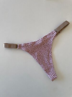 COLALESS ALGODON - PRINT ROSA Y MARRON- TALLE 2 - LR59