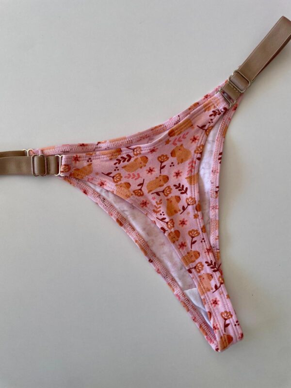 LESS ALGODON - CAPI CON FONDO ROSA- TALLE 2 - LR34