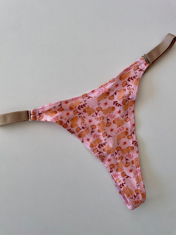 LESS ALGODON - CAPI CON FONDO ROSA- TALLE 2 - LR34