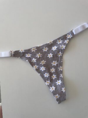 COLALESS ALGODON - MARGARITAS CON FONDO GRIS- TALLE 2 - LR18