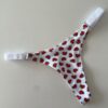 COLALESS ALGODON - CORAZONES ROJOS - TALLE 2 - LR17
