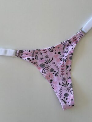 COLALESS ALGODON - PRIMAVERA FONDO ROSA - TALLE 1- LR29