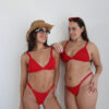 BIKINI - GRECIA -ROJO TEXTURADO- BK602