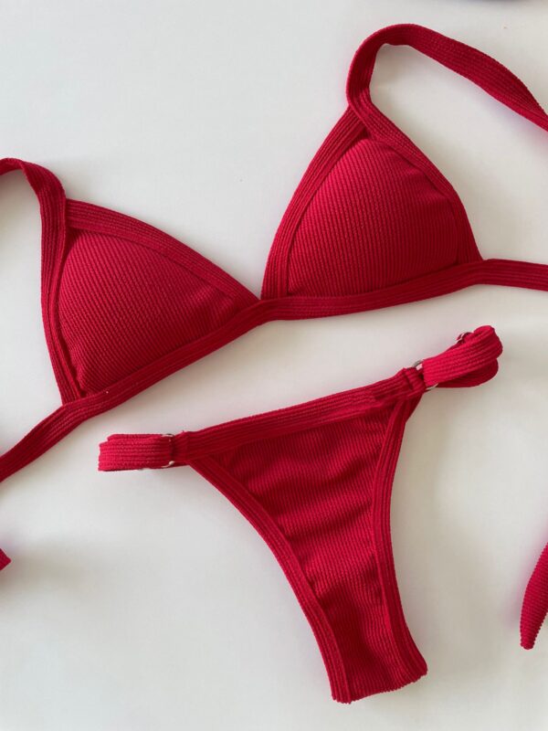BIKINI - GRECIA -ROJO TEXTURADO- BK602