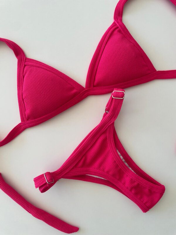 BIKINI - GRECIA -FUCSIA TEXTURADO- BK603