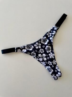 COLALESS DE LYCRA -FLORES CON FONDO NEGRO- TALLE 1- BS110