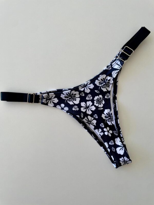 COLALESS DE LYCRA -FLORES CON FONDO NEGRO- TALLE 1- BS110