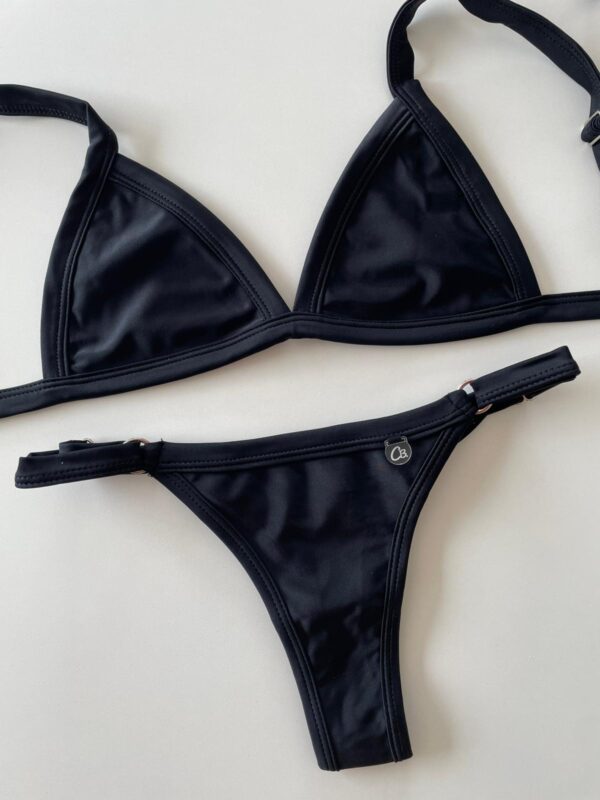 BIKINI - CRETA NEGRA LISA- BK606