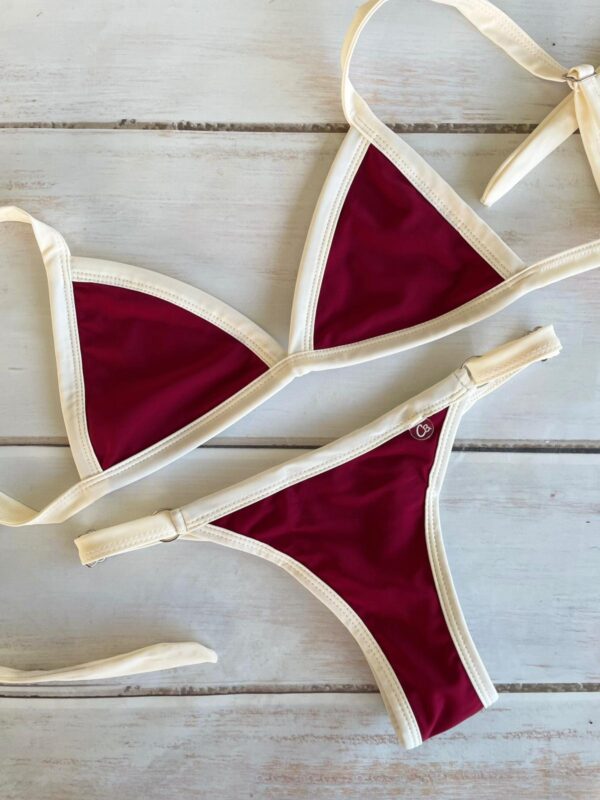 BIKINI - CRETA BORDO CON BORDES CREMA- BK608