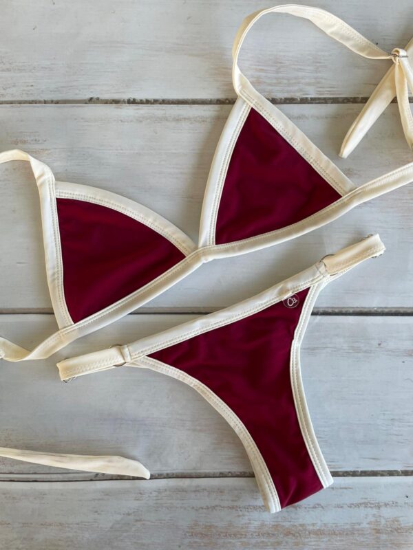 BIKINI - CRETA BORDO CON BORDES CREMA- BK608