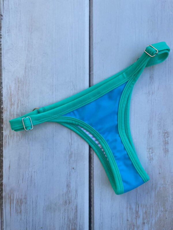 BIKINI - CRETA CELESTE CON VERDE AGUA- BK609