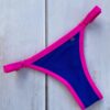 BIKINI - CRETA AZUL CON BORDES FUCSIA- BK612