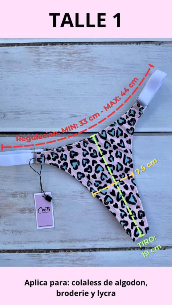 COLALESS DE LYCRA -LUNARES- TALLE 1- BS30