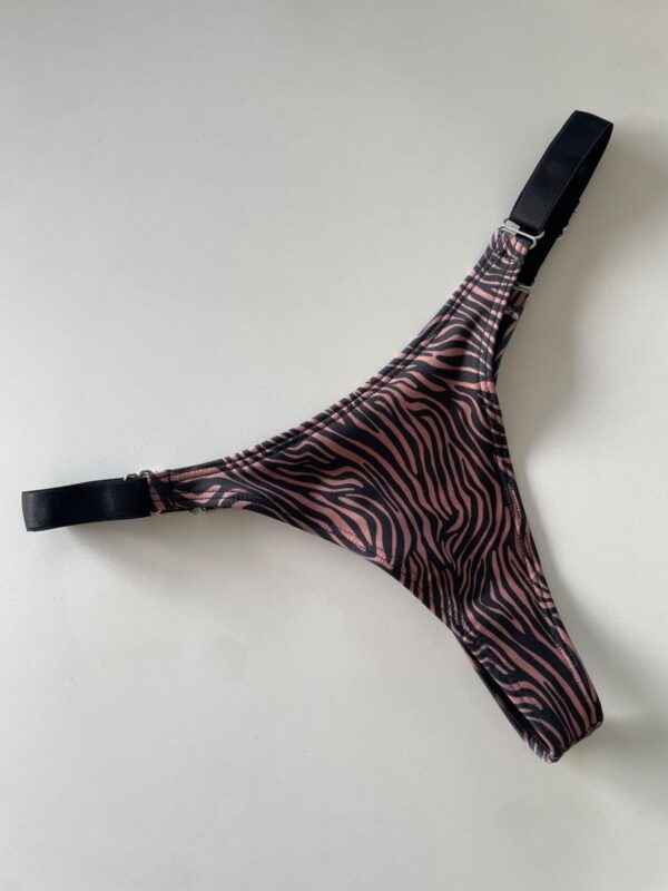 COLALESS DE LYCRA - CEBRA MARRON Y NEGRA- TALLE 2 - BS22
