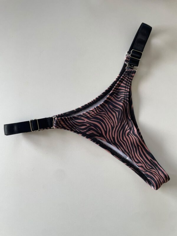 COLALESS DE LYCRA - CEBRA MARRON Y NEGRA- TALLE 2 - BS22