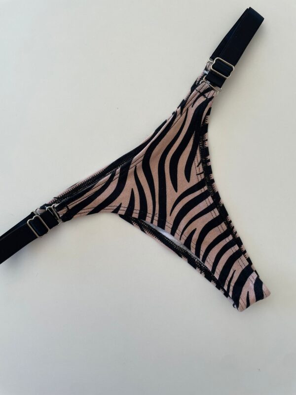 COLALESS ALGODON - CEBRA NUDE CON NEGRO - TALLE 2- LR38