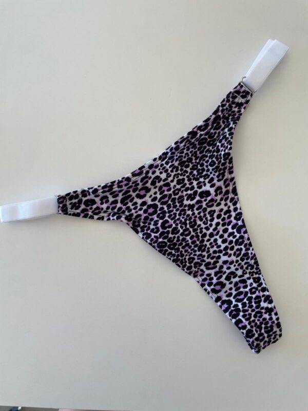 COLALESS ALGODON - PRINT CON MANCHITAS VIOLETA- TALLE 2- LR21