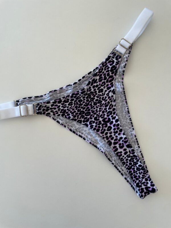 COLALESS ALGODON - PRINT CON MANCHITAS VIOLETA- TALLE 2- LR21