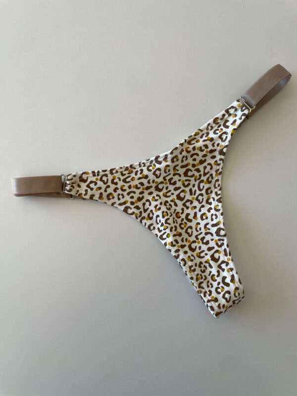 COLALESS ALGODON - CREMA Y AMARILLA CON GLITERS - TALLE 2- LR45