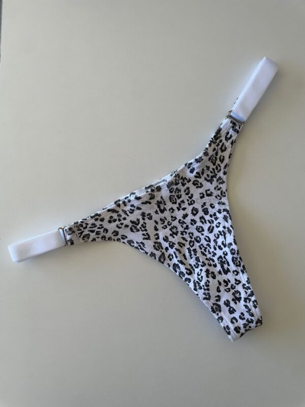 COLALESS ALGODON - FONDO BLANCO FLORES ROSAS - TALLE 2 - LR36