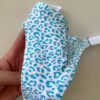 COLALESS ALGODON - PRINT CELESTE CON GLITTER- TALLE 2- LR44
