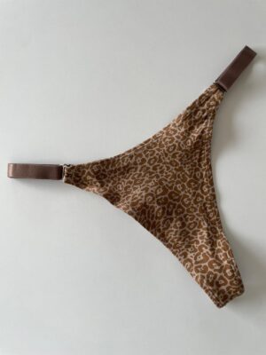 COLALESS ALGODON - PRINT MARRON- TALLE 2- LR50