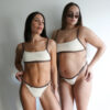 BIKINI - SANTORINI -CREMA CON MARRON- BK05